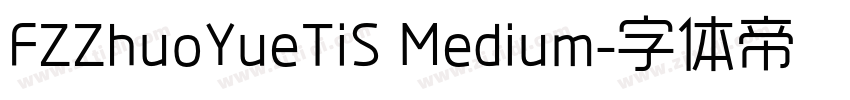 FZZhuoYueTiS Medium字体转换